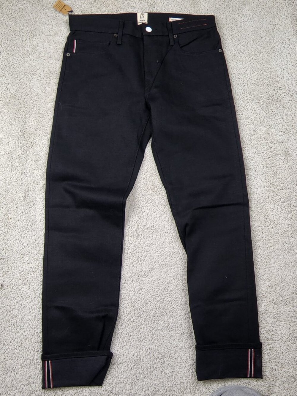 Hiroshi Kato The Pen Slim 4 way stretch Jean 32x33 Black New With tags NWT Japan